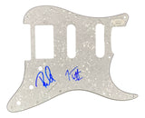 Joe Elliott Phil Collen Def Leppard Signed Gray Guitar Pick Guard JSA ITP