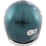 Brian Dawkins Autographed Philadelphia Eagles VSR4 Mini Helmet HOF Beckett 49108