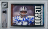 Tony Dorsett Autographed 1985 Topps #40 Trading Card Beckett 10 Slab 39240