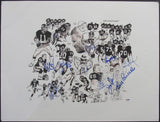 1986 NY Giants Signed by 11 Litho 19x25 Parcells Taylor Carson+++ PSA/DNA 209353