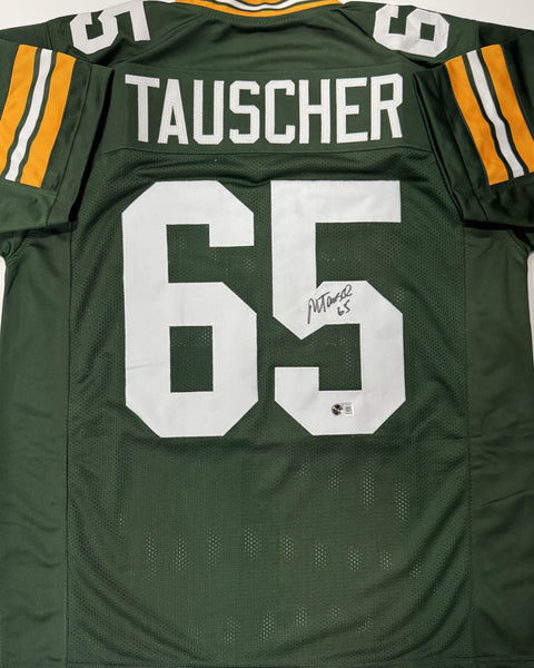 MARK TAUSCHER Signed Replica Green Jersey - Green Bay Packers - BAS