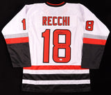 Mark Recchi Signed Carolina Hurricanes Jersey (JSA COA) 3xStanley Cup Winner