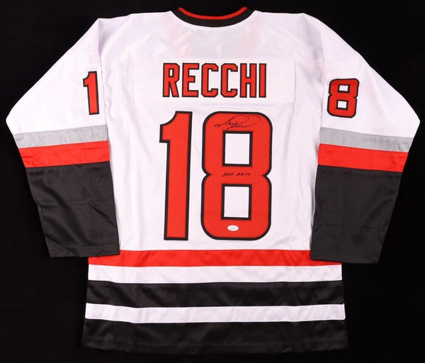Mark Recchi Signed Carolina Hurricanes Jersey (JSA COA) 3xStanley Cup Winner
