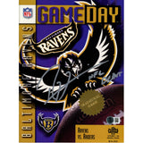 Ray Lewis Autographed Baltimore Ravens Gameday Magazine Debut Beckett 51458