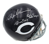Gale Sayers & Billy Dee Williams Signed Chicago Bears Throwback Full Size Helmet