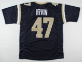 LeRoy Irvin Signed St. Louis Rams Jersey (JSA COA) Los Angeles & St. L. D.B.