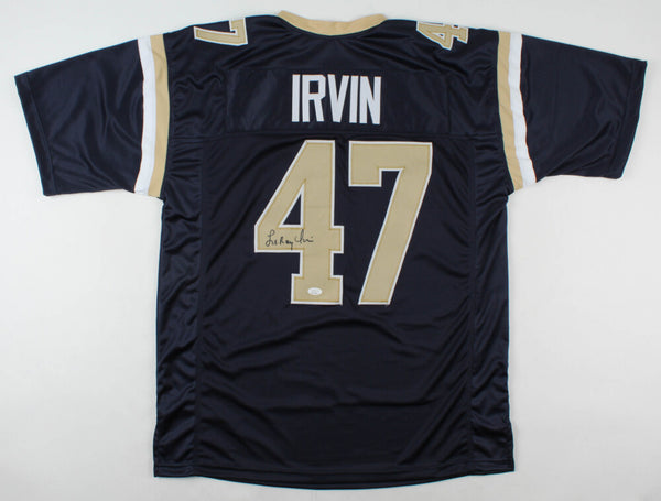 LeRoy Irvin Signed St. Louis Rams Jersey (JSA COA) Los Angeles & St. L. D.B.