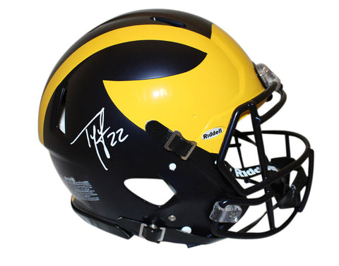 Ty Law Autographed Michigan Wolverines Speed Authentic Helmet BAS 40039
