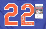 Eric Young Jr. Signed New York Mets Jersey Inscribed "2013 SB King" (JSA COA)