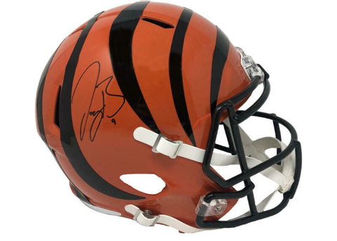 JOE BURROW Autographed Cincinnati Bengals Full Size Speed Helmet FANATICS