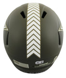 Cowboys Dak Prescott Signed STS Full Size Speed Rep Helmet w/ White Sig BAS Wit