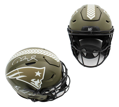 Brady & Gronkowski Signed New England Patriots Speed Flex STS NFL Helmet
