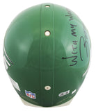 Jets Boomer Esiason "With My Warmest Wishes" Signed Full Size Proline Helmet BAS