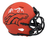 Broncos Shannon Sharpe Authentic Signed Rave Speed Mini Helmet BAS Witnessed