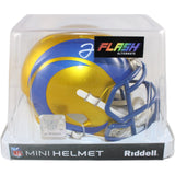 Jared Verse Autographed Los Angeles Rams Flash Mini Helmet Beckett Witness 51856