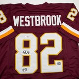 Autographed/Signed Michael Westbrook Washington Maroon Jersey JSA COA