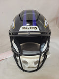 RAY LEWIS SIGNED BALTIMORE RAVENS SPEEDFLEX AUTHENTIC HELMET BECKETT QR