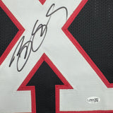 Framed Autographed/Signed Bill Goldberg Battle X 35x39 Jersey JSA COA