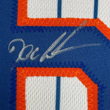 FRAMED Signed DWIGHT DOC GOODEN 35x39 NY Pinstripe Jersey PSA COA