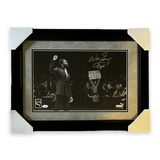 Walt Frazier Signed Autographed Photograph Framed to 17x23 JSA