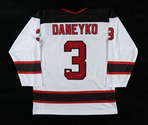 Ken Daneyko Signed New Jersey Devils Jersey Inscribed "3x SC CHAMPS" (JSA COA)