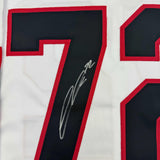 Framed Autographed/Signed Thomas Chabot 35x39 Ottawa White Jersey JSA COA