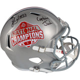 Jack Sawyer Signed Ohio State 24 Champs F/S Helmet Captain Jack Beckett 50058