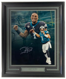 Jalen Hurts Signed Framed 16x20 Philadelphia Eagles Throw Collage Photo 2 JSA