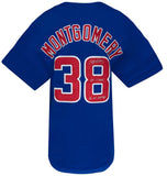 Mike Montgomery Signed Blue Custom Baseball Jersey w/Champs, Gm 7 Save -(SS COA)