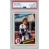 John Elway Autographed/Signed Denver Broncos Trading Card 84 Topps #63 PSA 55238