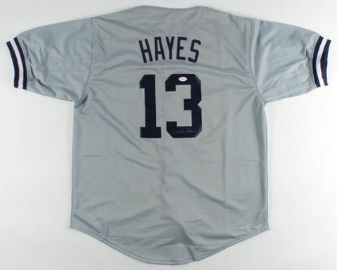 Charlie Hayes Signed Yankees The Catch Jersey JSA COA Last out 1996 World Series