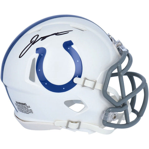JONATHAN TAYLOR Autographed Indianapolis Colts Speed Mini Helmet FANATICS