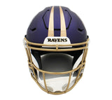 Terrell Suggs Signed Baltimore Speed Flex Authentic Alternate Purple Helmet