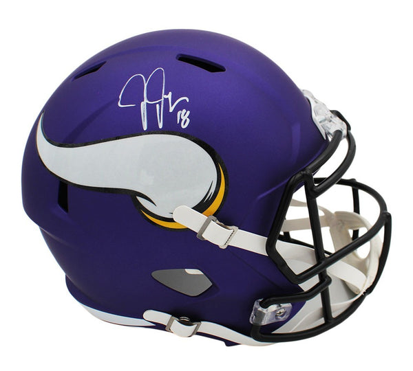 Justin Jefferson Signed Minnesota Vikings Speed Full Size NFL Helmet