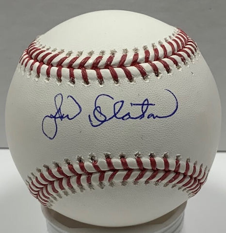 Milw Brewers JIM SLATON Signed Official MLB Baseball AUTO w/ TWO Scripts - JSA