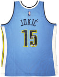 NUGGETS NIKOLA JOKIC AUTOGRAPHED AUTHENTIC M&N SWINGMAN JERSEY SIZE L JSA 221500