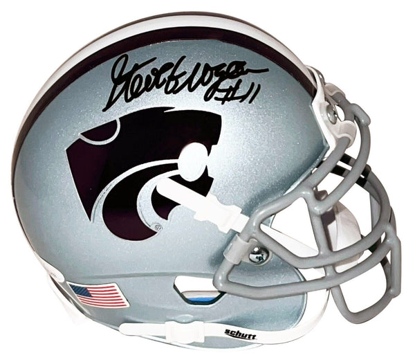 STEVE GROGAN SIGNED AUTOGRAPHED KANSAS STATE WILDCATS MINI HELMET JSA