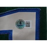 Dirk Nowitzki Autographed Dallas Mavericks Adidas Green Jersey Beckett 48396