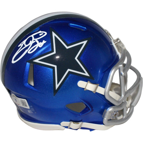 Emmitt Smith Signed Dallas Cowboys Flash Mini Helmet Beckett 42425