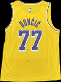 Luka Doncic Signed Jersey PSA Los Angeles Lakers Autographed