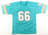 Larry Little Signed Miami Dolphins Jersey Inscribed "HOF 93" (JSA COA) 17-0/1972