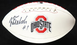 Justin Fields Signed Ohio State Buckeyes Logo Football (Beckett) Quarterback