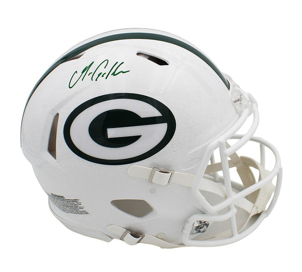 Matthew Golden Signed Green Bay Speed Authentic Alternate White NFL Helmet