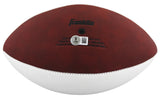 Colts D.J. Giddens Signed Franklin White Panel Logo Football BAS Witnessed
