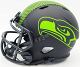 KENNETH WALKER III AUTOGRAPHED SEAHAWKS ECLIPSE BLACK MINI HELMET BECKETT 235709