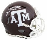 Texas A&M Johnny Manziel "12 Heisman" Signed Speed Mini Helmet BAS Witnessed