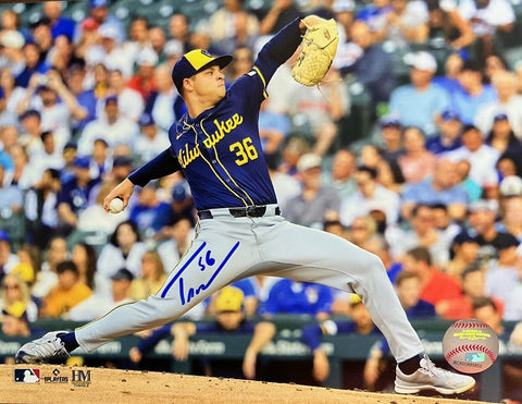 Milw. Brewers Pitcher TOBIAS MYERS Signed 8x10 Photo #2 AUTO