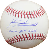 Konner Griffin Signed Pittsburgh Pirates OML '24 #9 Pick Baseball Fanatics 58308