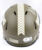 Amari Cooper Signed Browns Salute to Service Speed Mini Helmet- Beckett W Holo