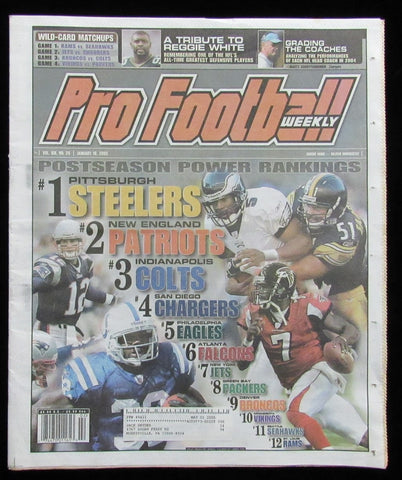 January 10, 2005 Pro Football Weekly Newspaper Tom Brady Donovan McNabb 198238